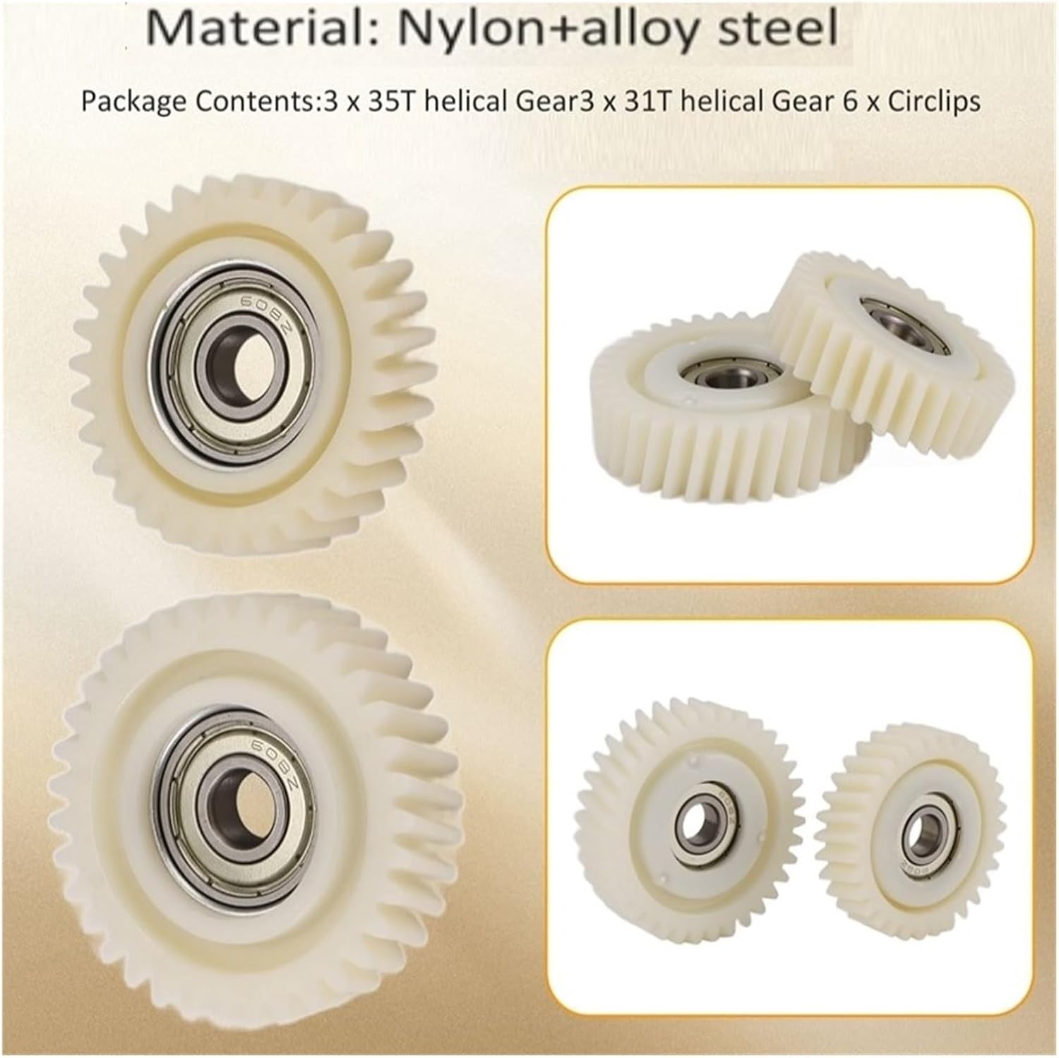 E Bike Motor Gear 47.3x13mm Oblique Planetary Gear 35 Teeth Helical Gears wit…