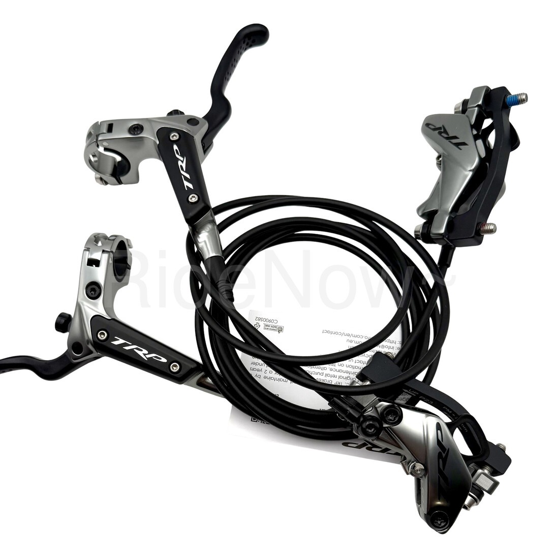 Trp DH-R EVO HD-M846 Front Rear 4-Piston Hydraulic Brake Set Gray 900/1650mm