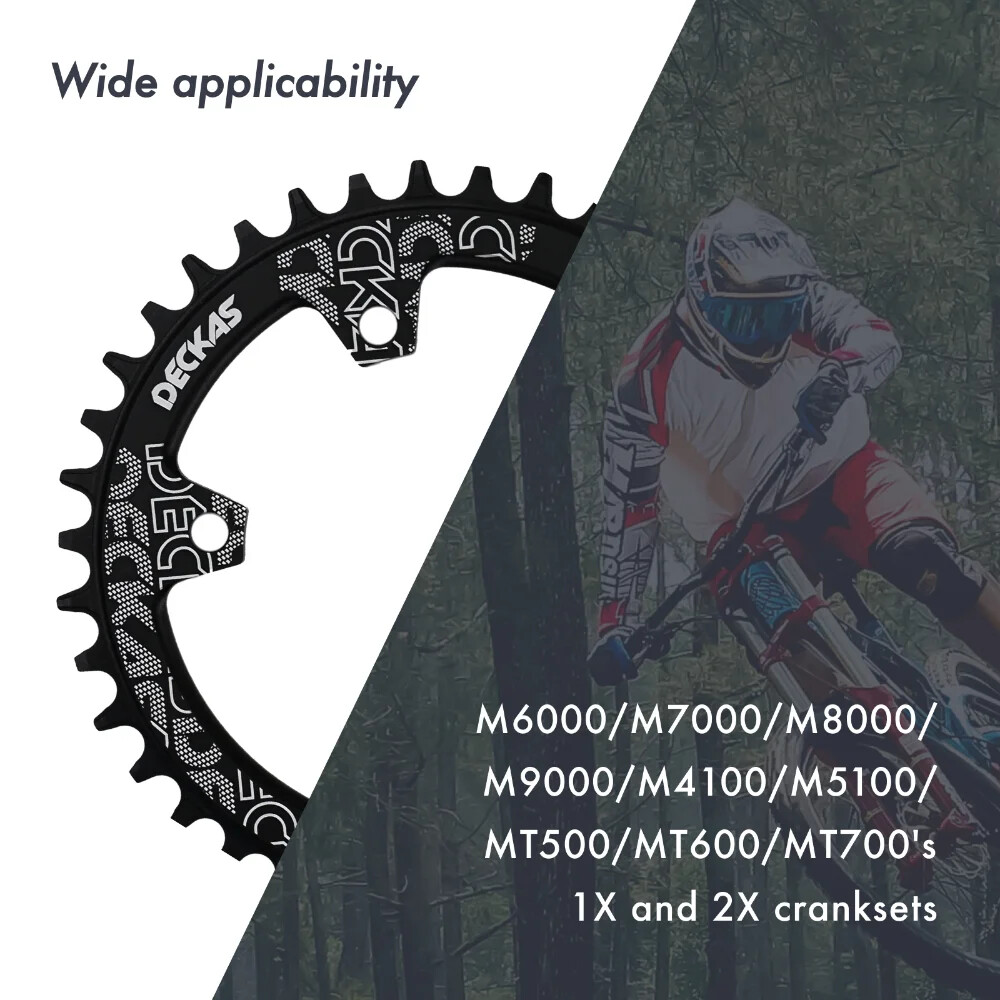 Deckas 96BCD Bike Chainring Round 32T-42T for Shimano M7000 M8000 M9000 M5100