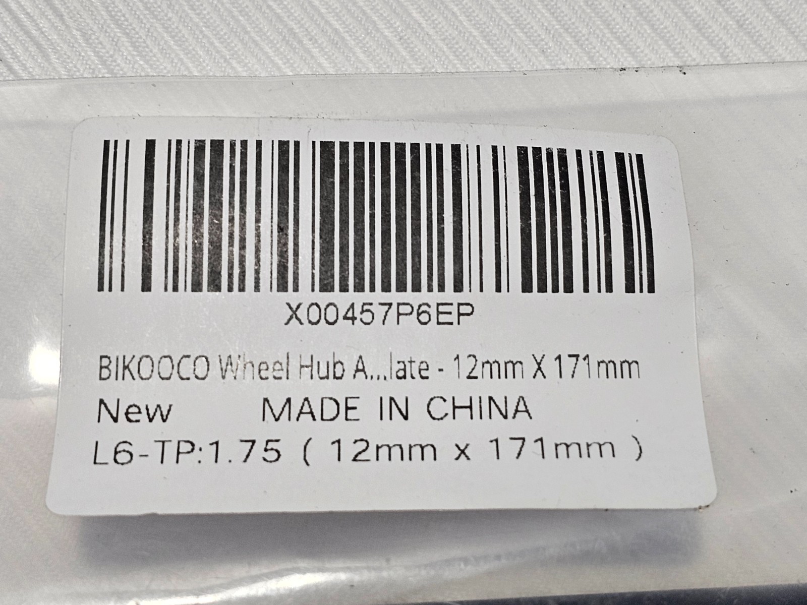 BIKOOCO 12mm x 171mm Wheel Hub Axle M12 P1.75 Thread Bicycle Bolt