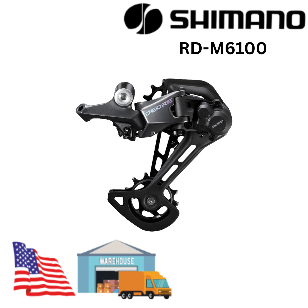 Shimano DEORE RD M6100 Rear Derailleur 12s SGS Long Cage SHADOW MTB Bicycle Bike