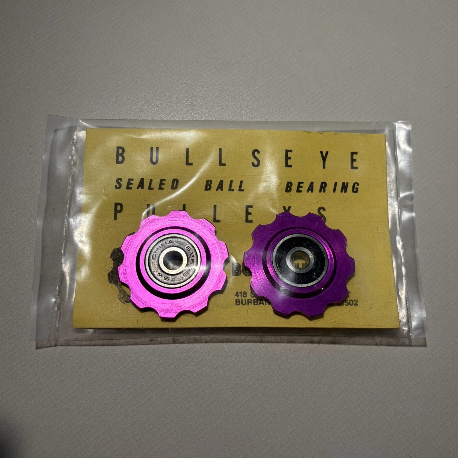 Vintage Bullseye Pulleys NOS 3DV *PURPLE* For Campy Shimano Suntour