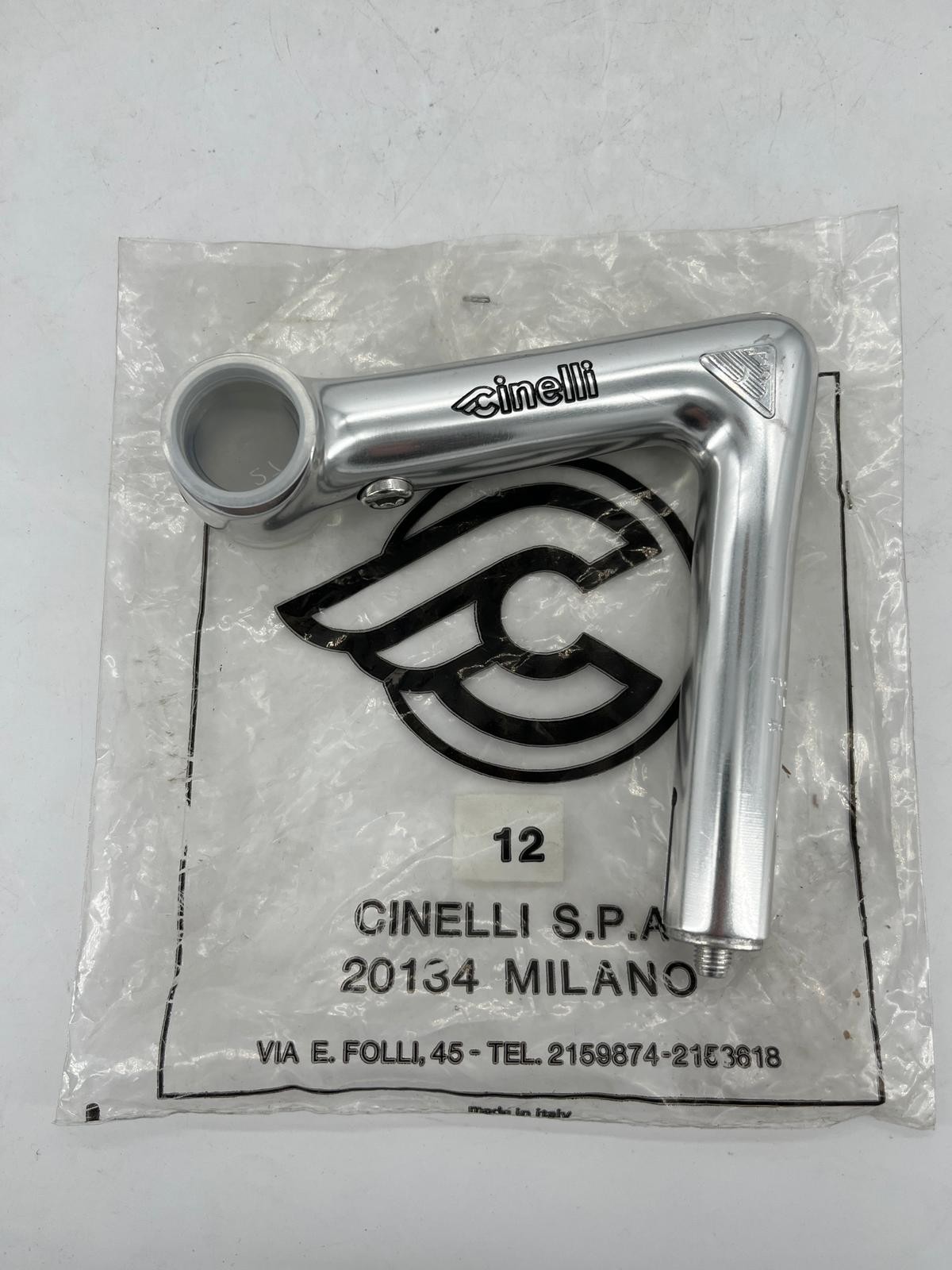 VINTAGE CINELLI 1R COLORADO LIMITED EDITION SILVER STEM LENGTH 120MM NOS NIB CMT