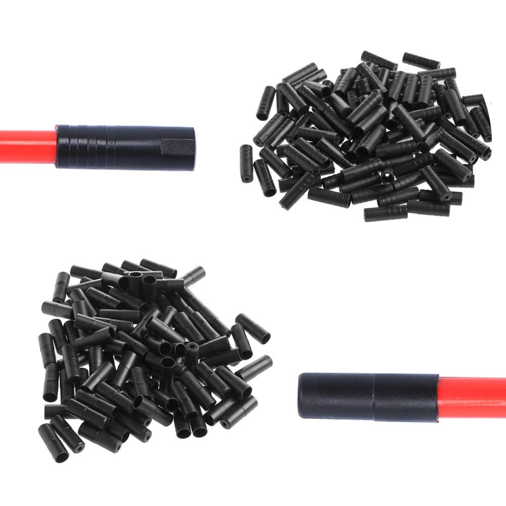 Saiper 200pcs Bike Derailleur Shift and Brake Wire Cable Housing Ferrule End…