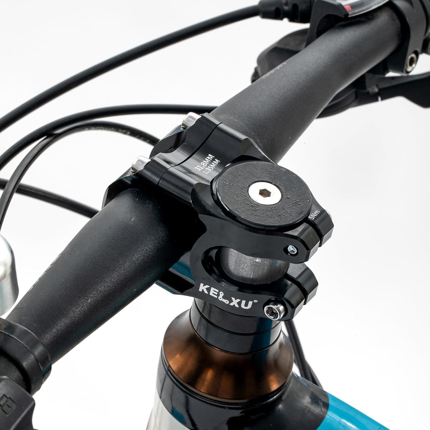 Bike Stem 31.8 Lightweight CNC Aluminum Alloy Short MTB Stem 35Mm Handlebar Stem