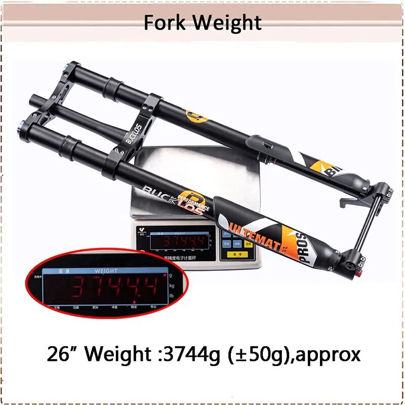 15*150mm Inverted Air Suspension Fork 20/26Inch E-bike Fat Fork Travel 180mm