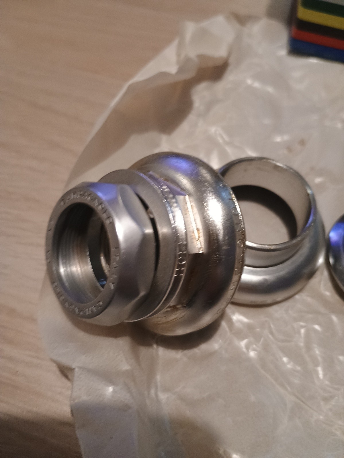 Nos Nib Campagnolo Super Record Headset 1′ Ita Steering Series New 25.4*24F
