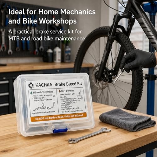 Bike Brake Bleed Kit for SRAM Maven/DB8 DB4 DB6 Mineral Oil & SRAM/Avid DOT