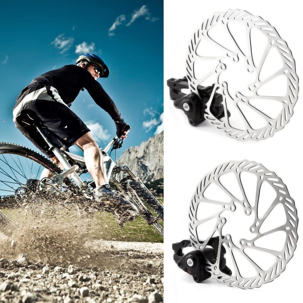 Bike Disc Brake Front & Rear Disc 160 mm Rotor Brake Kit for Mountain Bicycle [
