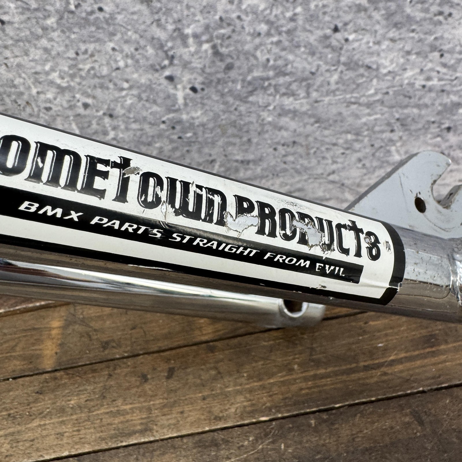 Vintage Hometown Products Freestyle BMX Fork 20in 1 1/8 Peg Bosses Old School