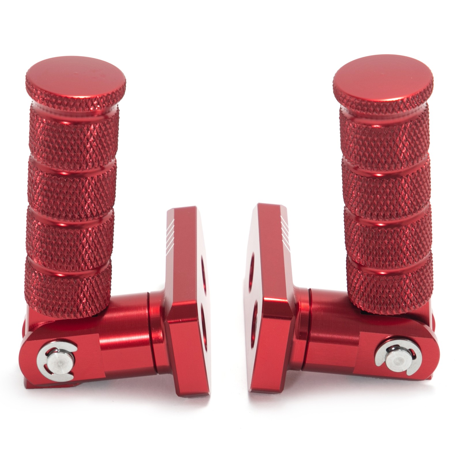 For Apollo RFN E-Bike Red Stunt Foot Pegs Pedals for Beta Explorer Dirt Bike MX
