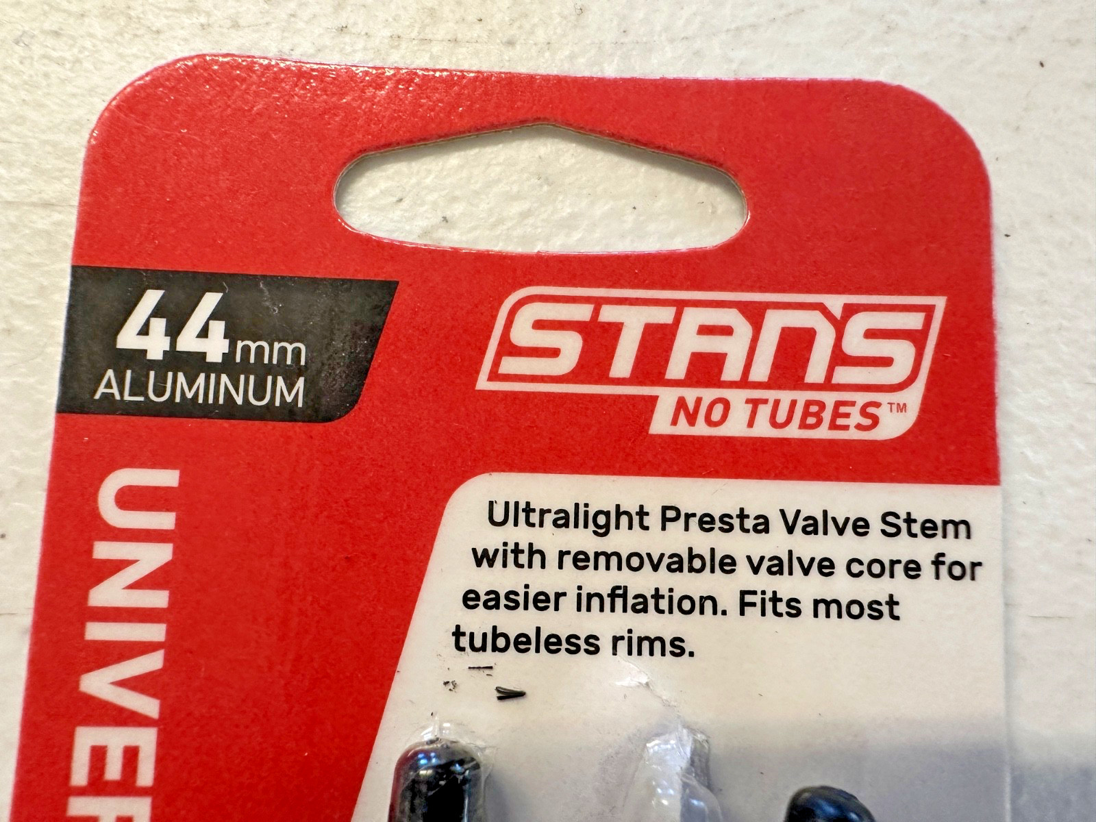 Stan’s NoTubes 44mm Presta Valve Stems Tubeless, Orange