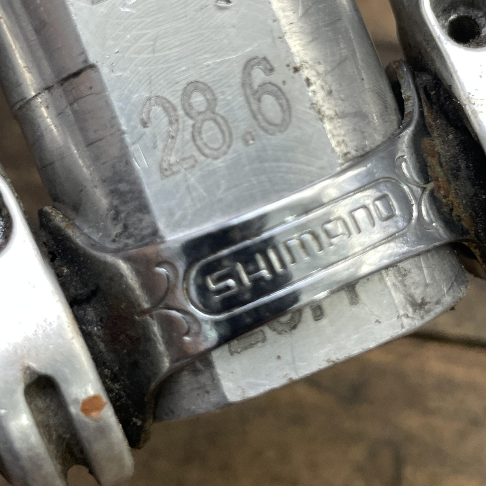 Vintage Shimano 600 Arabesque Downtube Friction Shifter Set Clamp 28.6 Road 70s