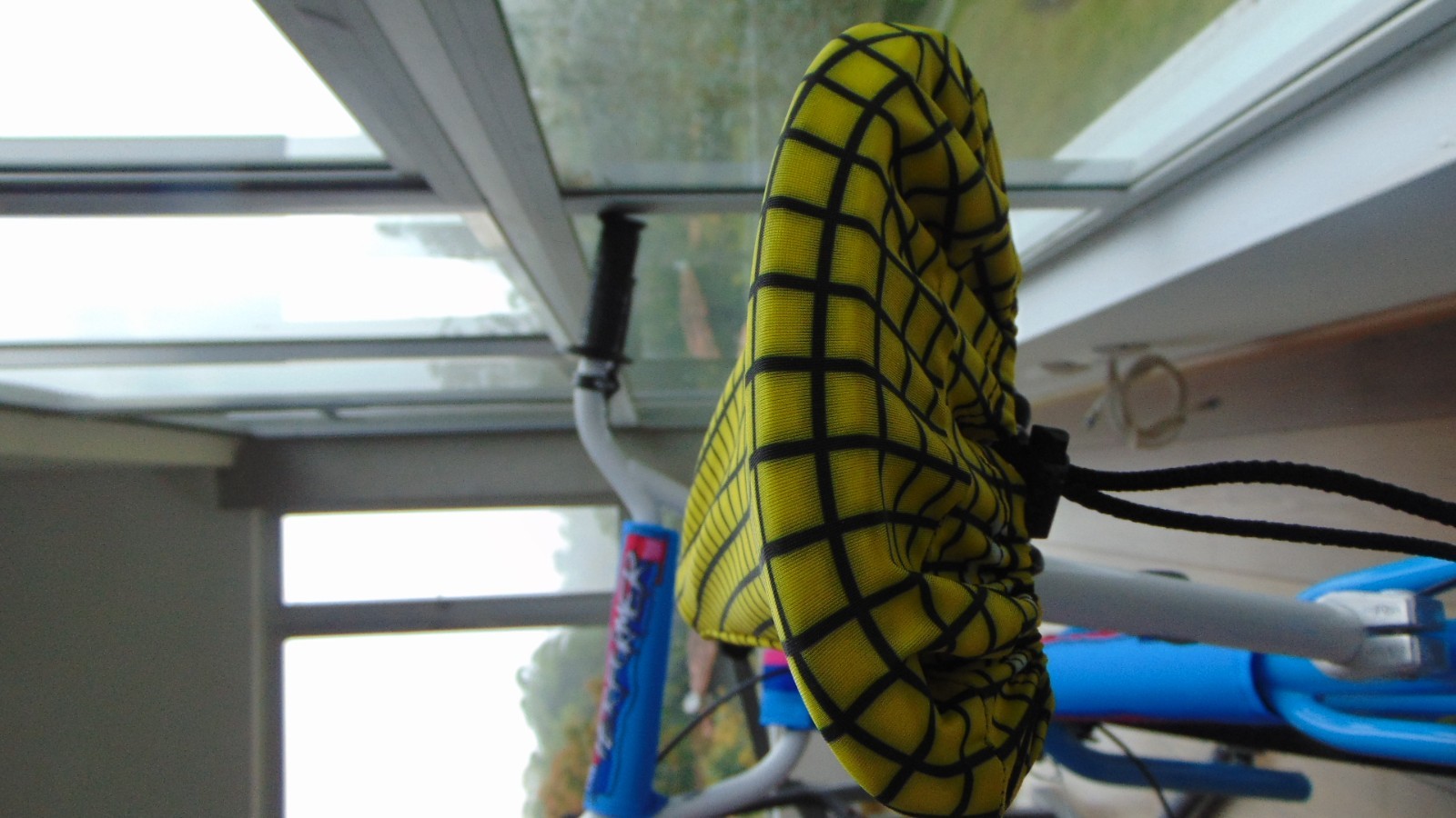 BMX Bicycle Seat Cover Vintage Checkered Max Bike Saddle Cover Old School Yellow