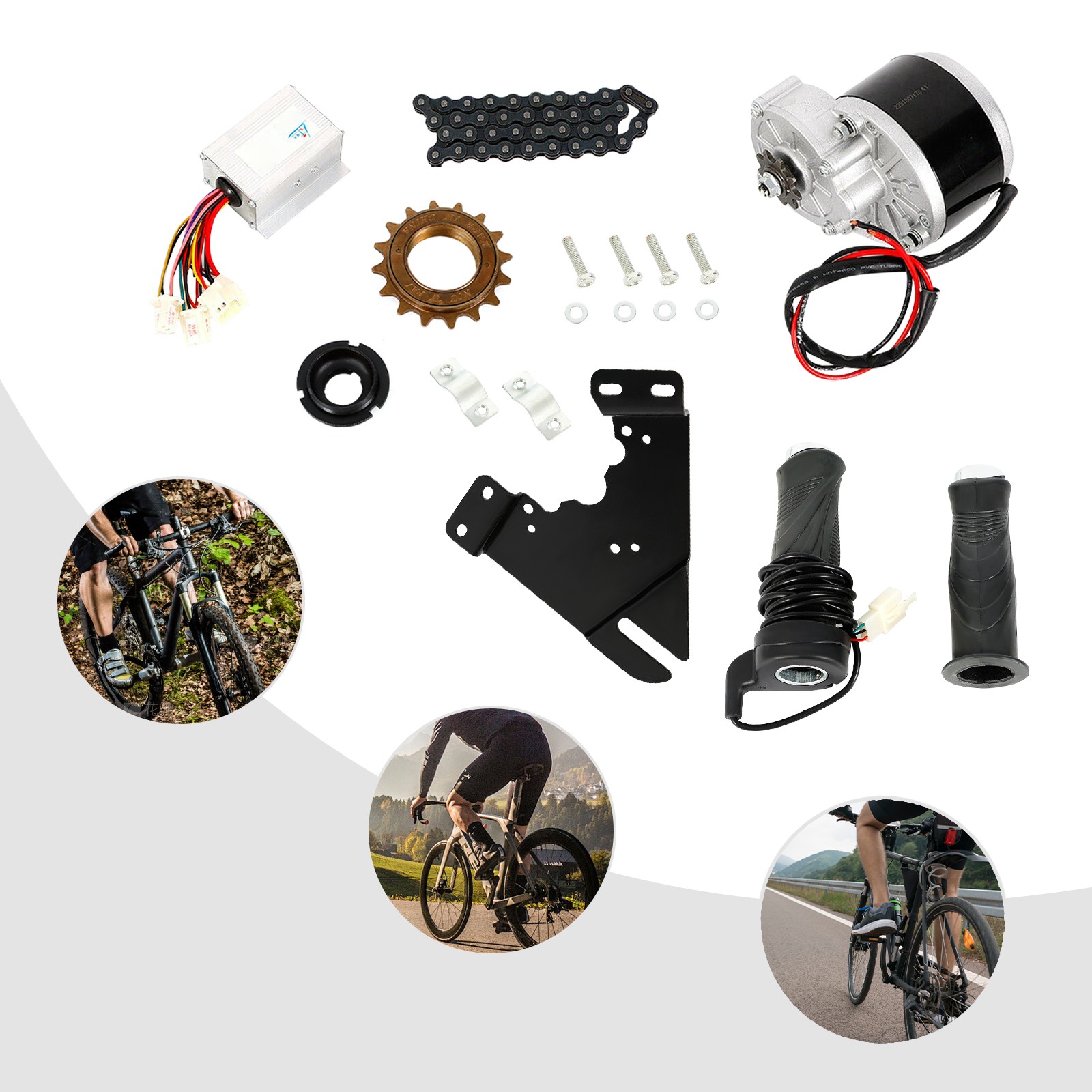24V 250W E-Bike Conversion Kit Motor Controller Electric Bicycle Motor Kit NEW