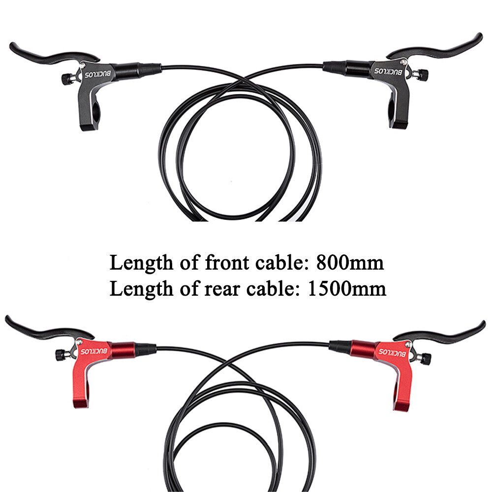 BUCKLOS Front Rear Hydraulic Disc Brake Mountain Road Bike 160/180/203mm Rotors