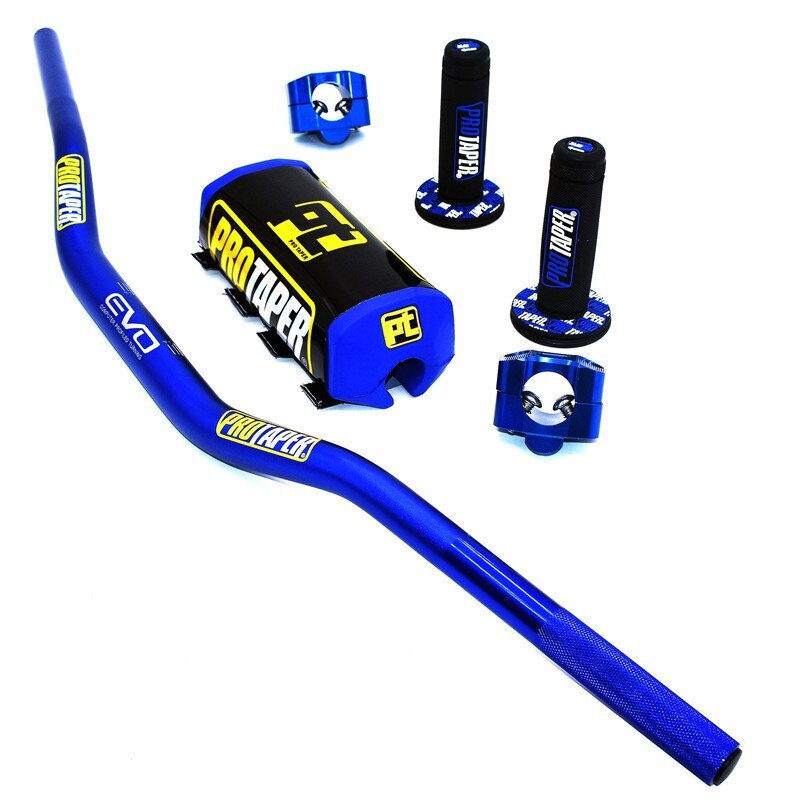 Handlebar For PRO Taper Pack Bar 1-1/8″ Handle bar Pads Grips CNC 28.5mm Adapter