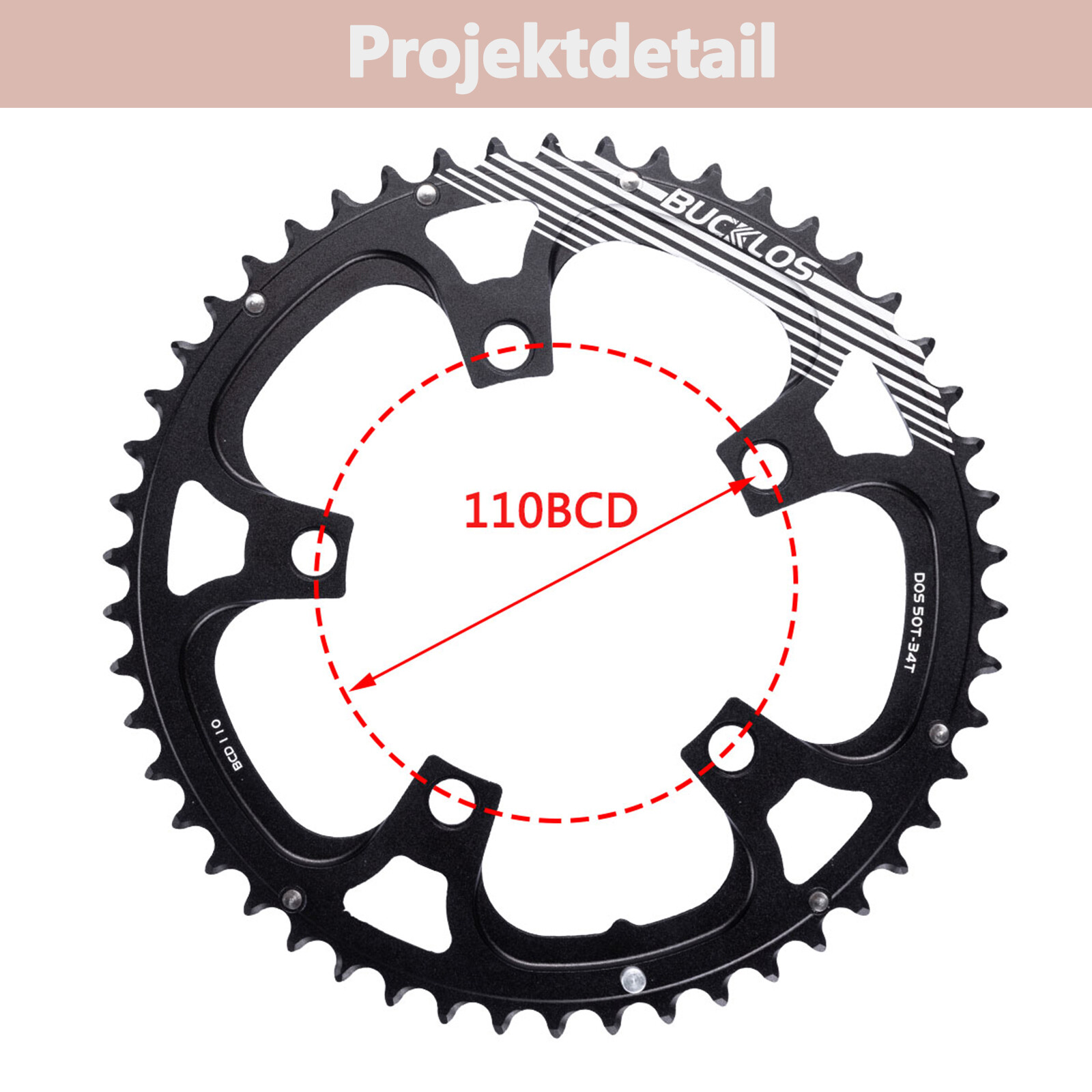 110BCD Road Bike Chainring Double Speed 50/34T 52/36T 53/39T for 8/9/10/11S US