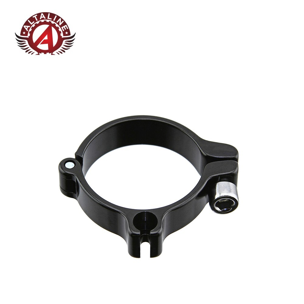 ALTALINE BICYCLE ALLOY CLAMP-ON SINGLE CABLE HOUSING STOP (SIZE 31.8) BLACK.