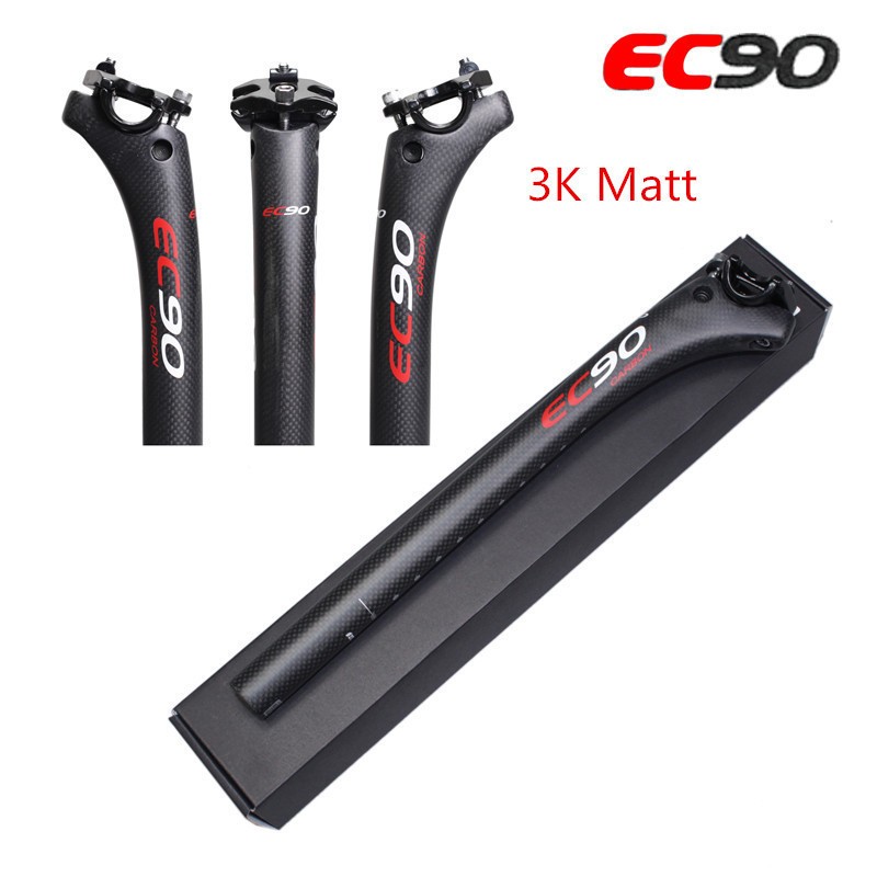 EC90 Carbon Fiber Bicycle Seat Post Mountain Bike Seatpost 25.4/27.2/30.8/31.6mm