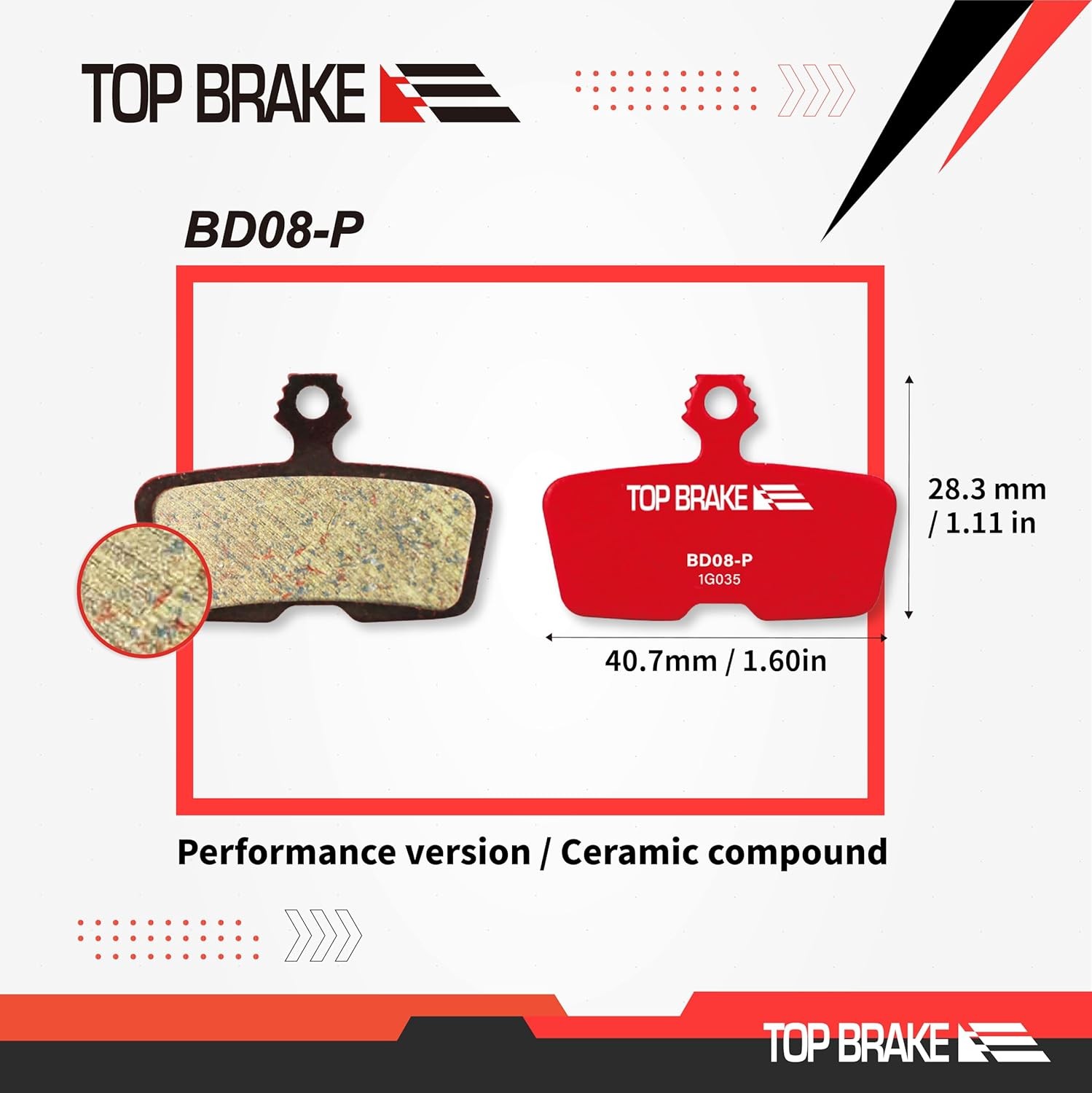 TOP BRAKE Disc Pads SRAM Code Guide G2 DB8 MTB eMTB Enduro Brake Pads