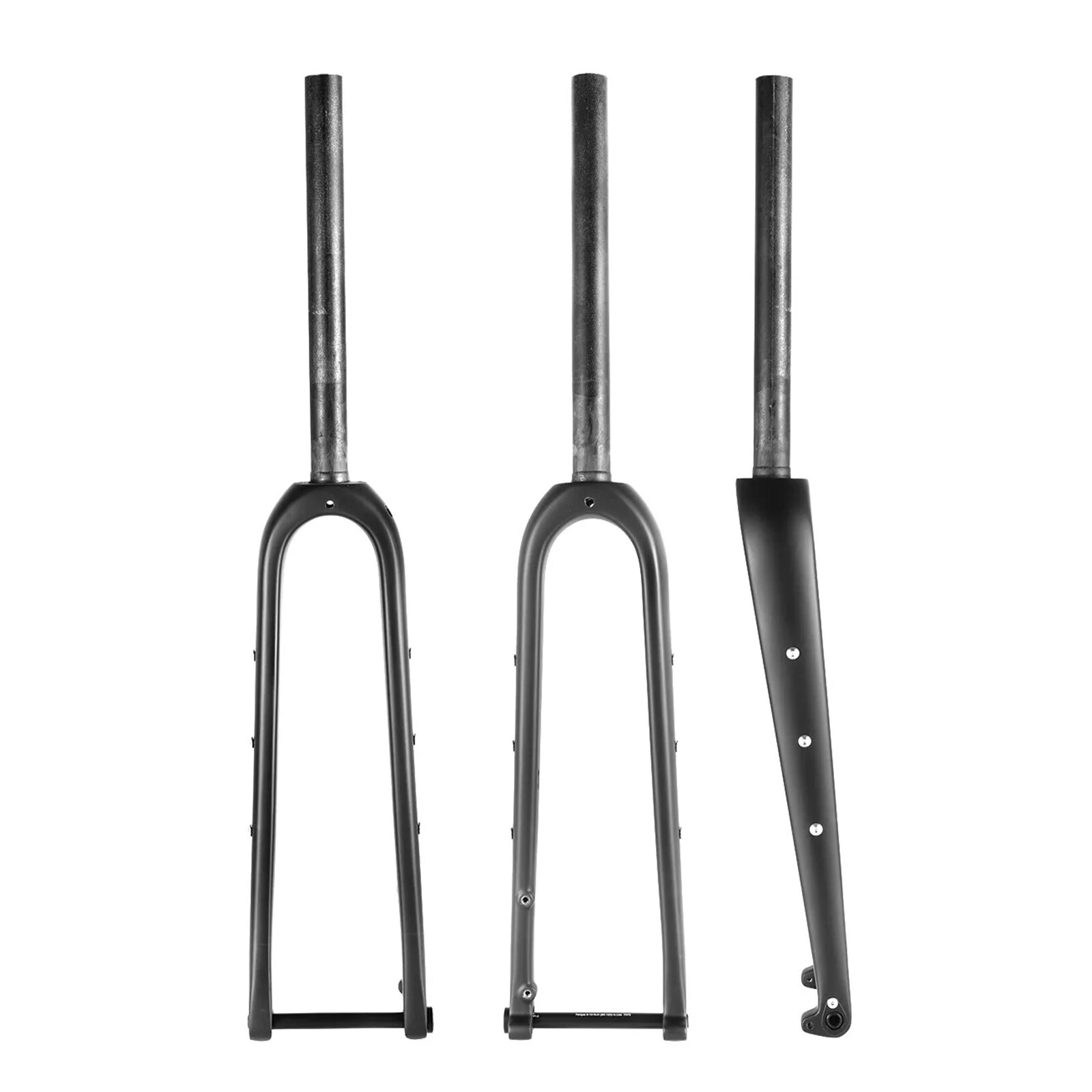 700C Carbon fiber Road CX Gravel Bike Fork 1 1/8 Flat mount Disc Brake Fork