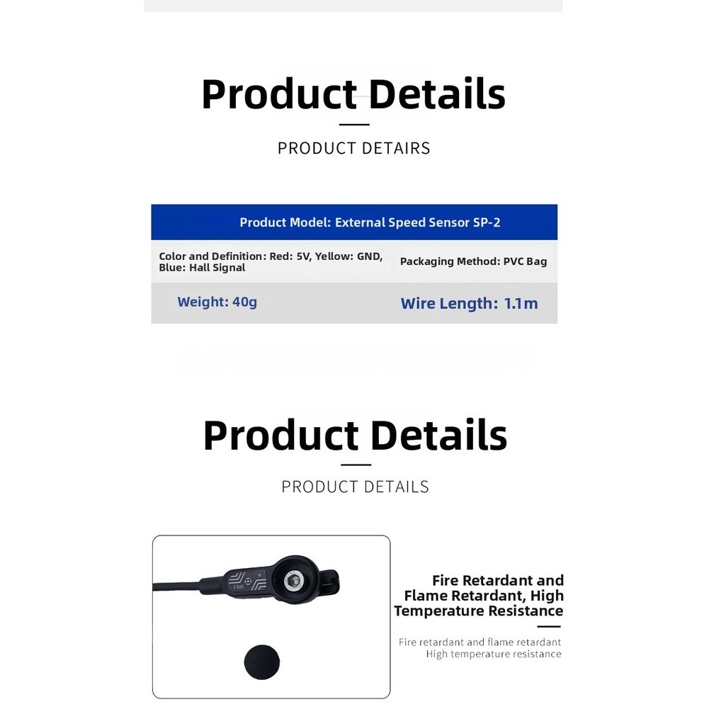 E-bike Speed Sensor Accurate Measurement Outdoor Durability dependable Signal