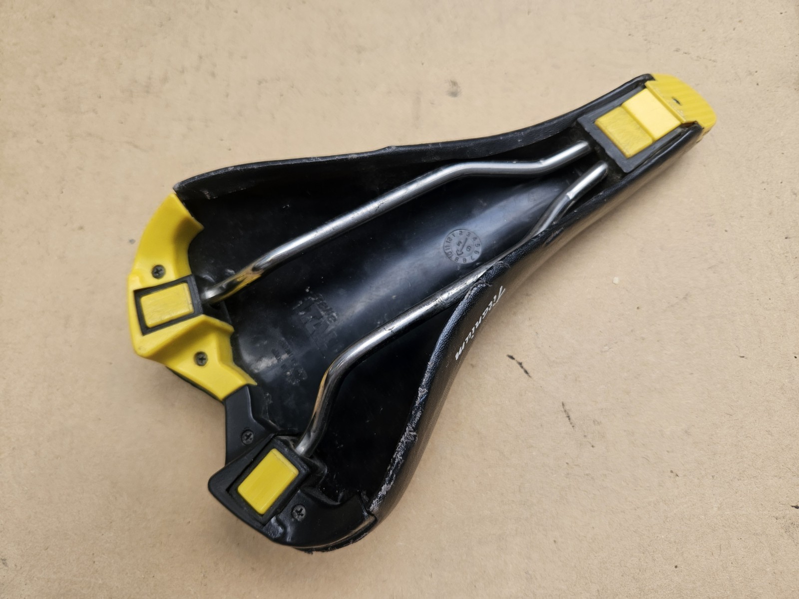 Vintage 90s Selle Italia Turbomatic Titanium Road Bike Saddle Black Italy