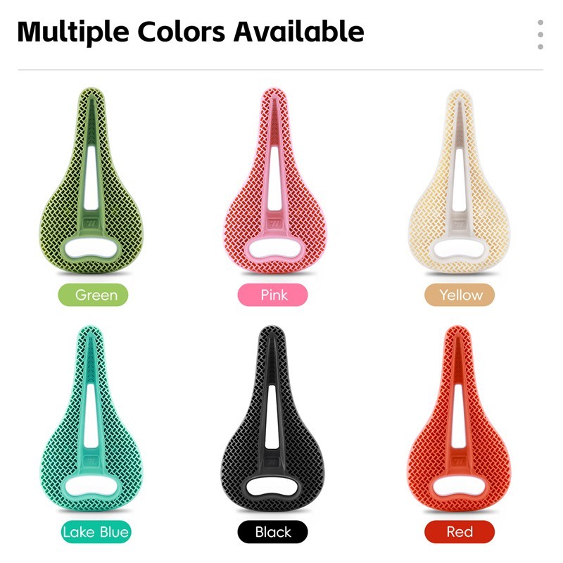 WEST BIKING Bicycle Saddle 3D Printed Honeycomb Cycling Road Bike Seat Cushion