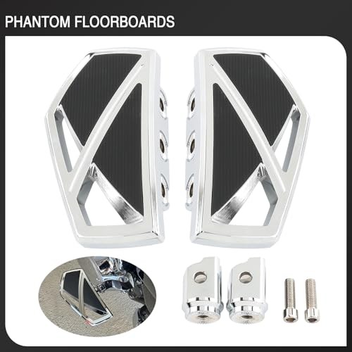 Motorcycle Floorboards Phantom Front Foot Pegs Footrest for Harley Chrome