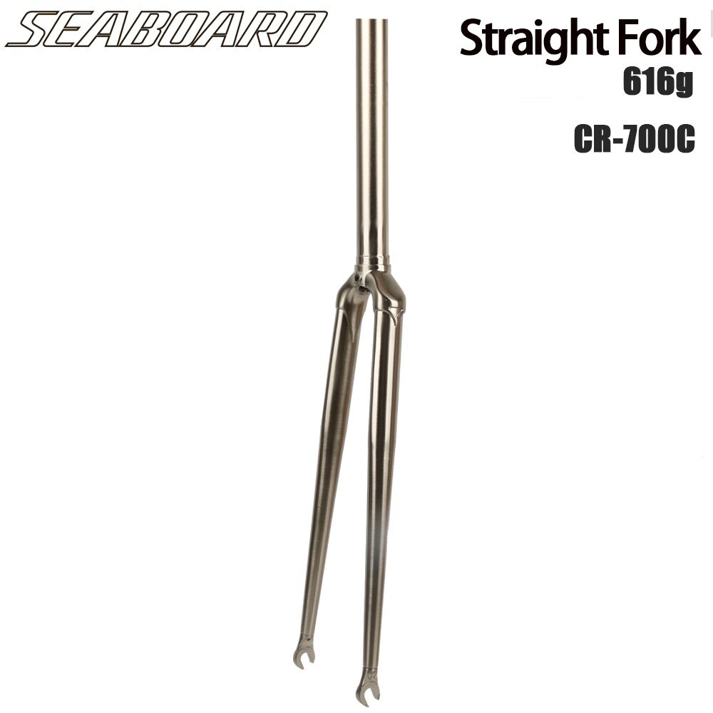 Bicycle Road Hard Fork Chromoly Steel MTB Bike Fork 700*23C 27.5 29er Disc Brake