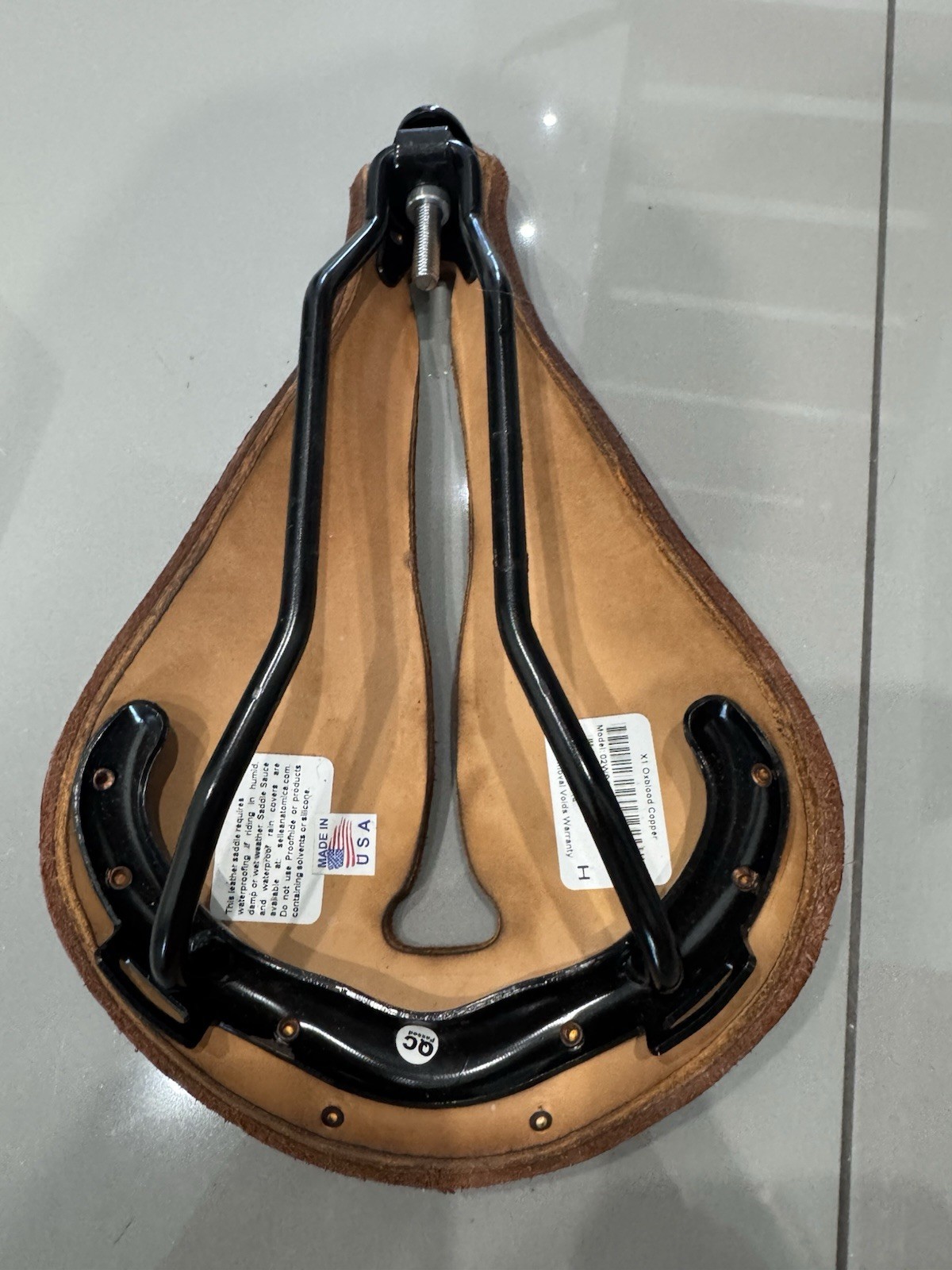 SELLE ANATOMICA X 1 Oxblood Copper Leather Saddle Brown Fixed Gear Track Bike