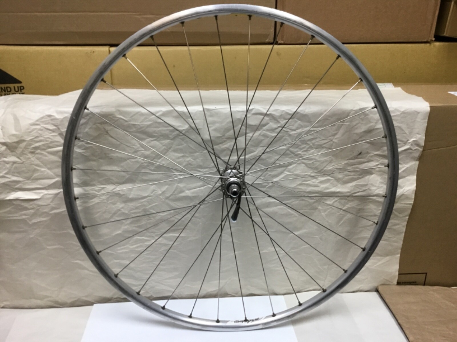700c Campagnolo Omega-19 Front Wheel with Shimano 600 Hub and Quick Release Axle
