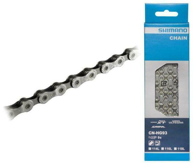 Shimano CN-HG-93 9 Speed Chain XT Ultegra 116 Links Silver NEW