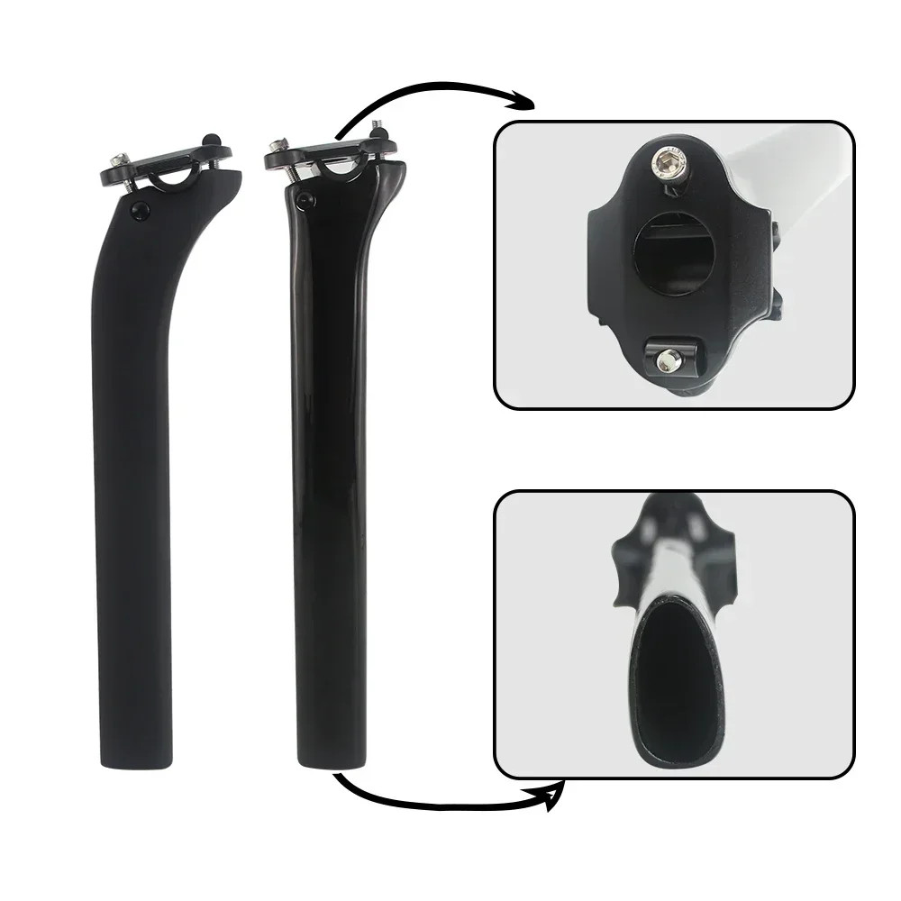 Carbon Road Bike Seatpost 350mm 0/25 Degree Offset UD Matte Glossy Seat Tube