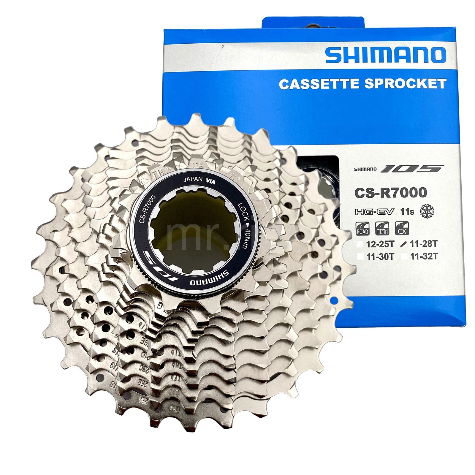 Shimano 105 CS-R7000 Cassette Sprocket 11-28T, 11-Speed ICSR700011128
