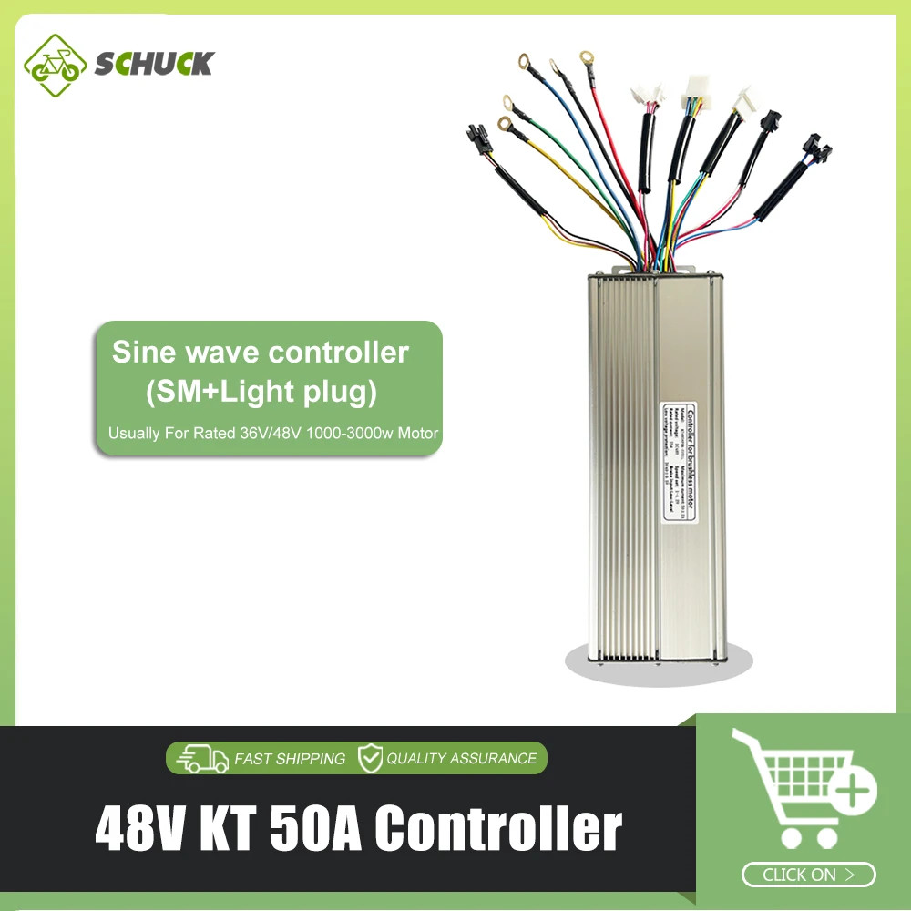 15A 17A 22A 25A 30A 35A 50A E-bike Square Sine Wave KT Controller 36V 48V 72V