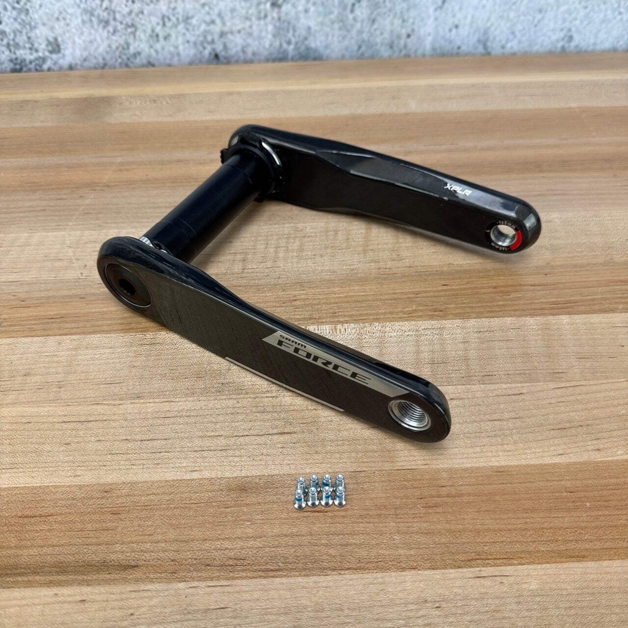 Light Use! SRAM Force AXS XPLR E1 165mm Carbon Dub Wide 8-Bolt Crank Arms 411g