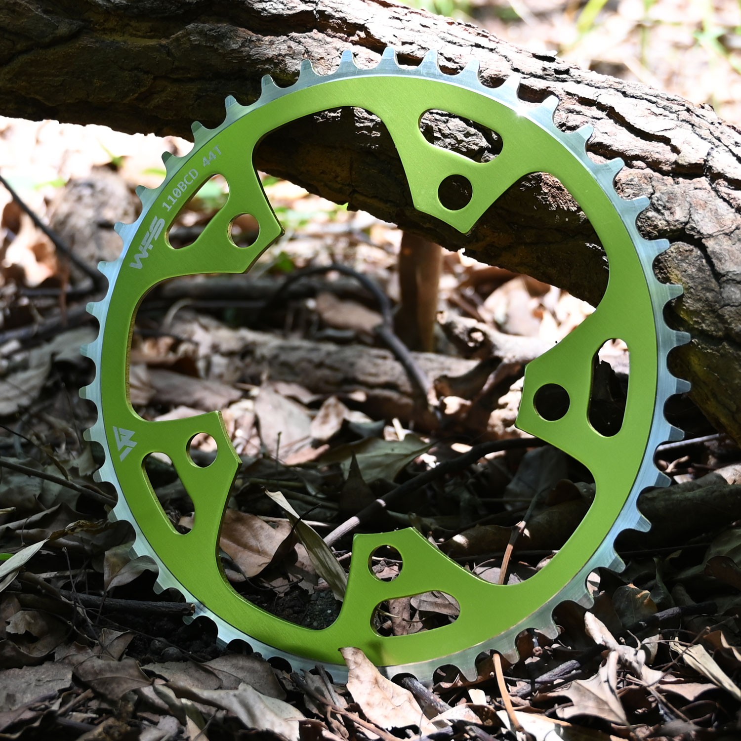 WFS Pulsar Chainring 44T 1/8″ 110mm Old School BMX Single Speed Fixie , Green