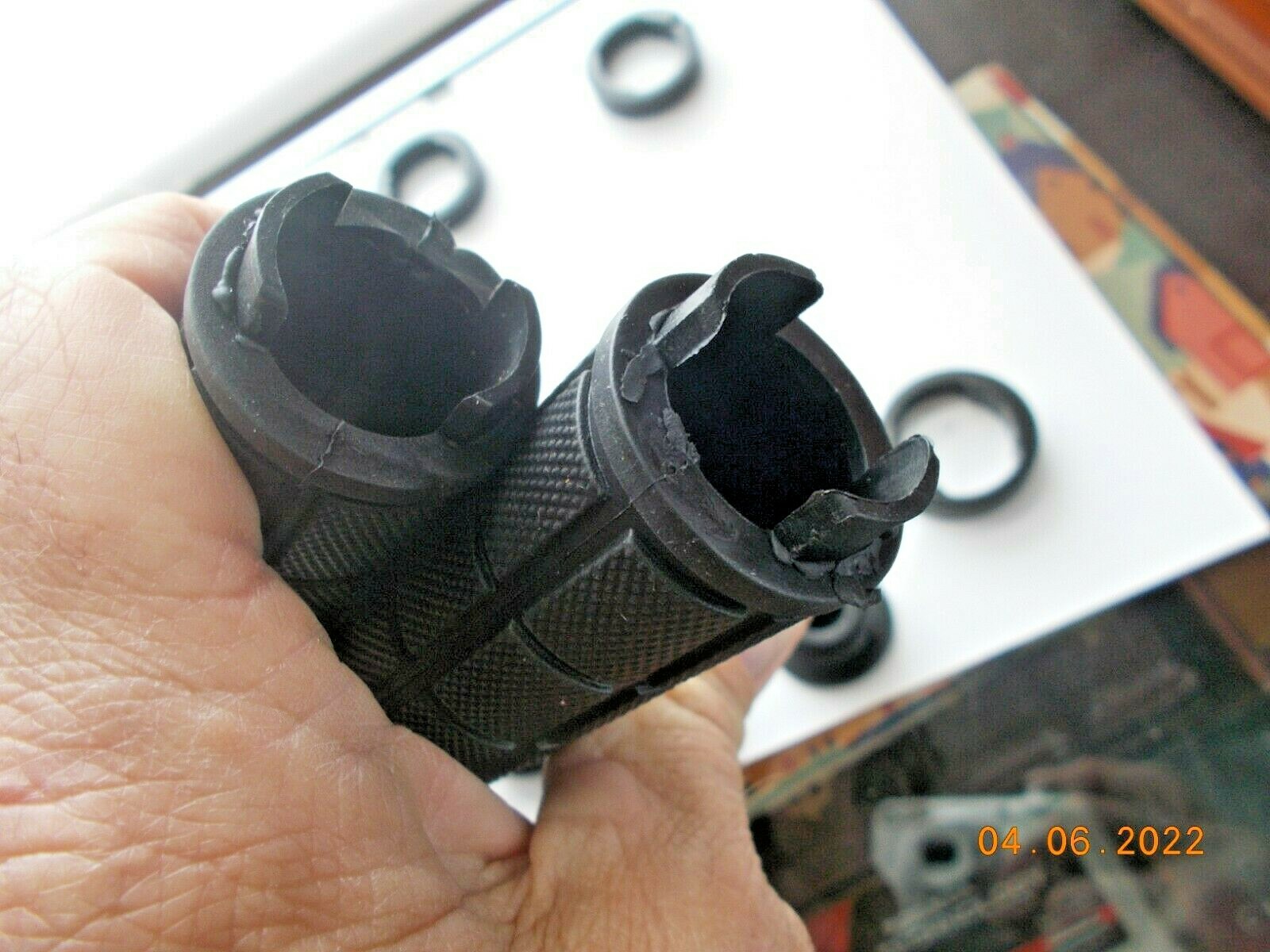 New Set of Bicycle Locking Handlebar Grips, Black, with end caps