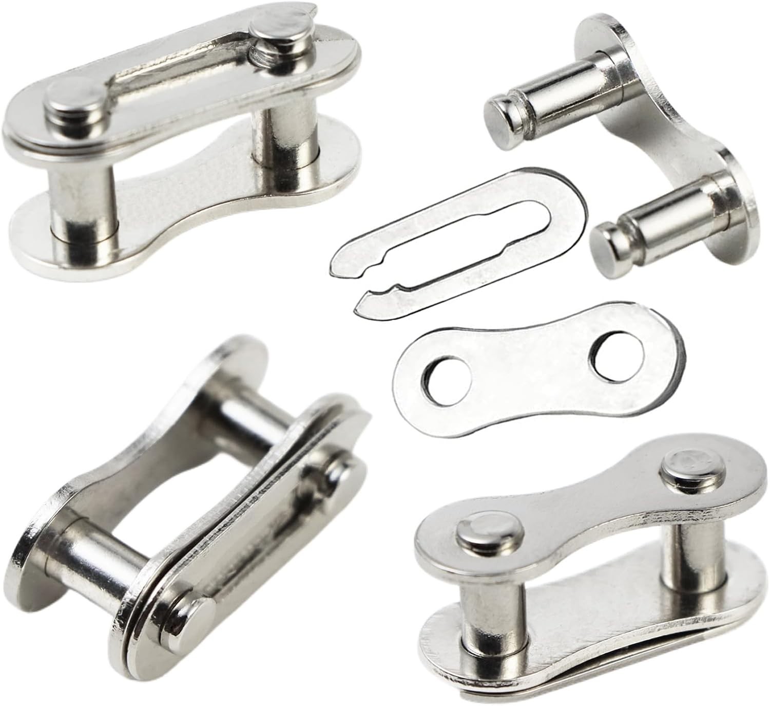 4 Pairs Bicycle Missing Link 1/6/7/8/9/10/11/12 Speed Chain Reusable Steel Chain