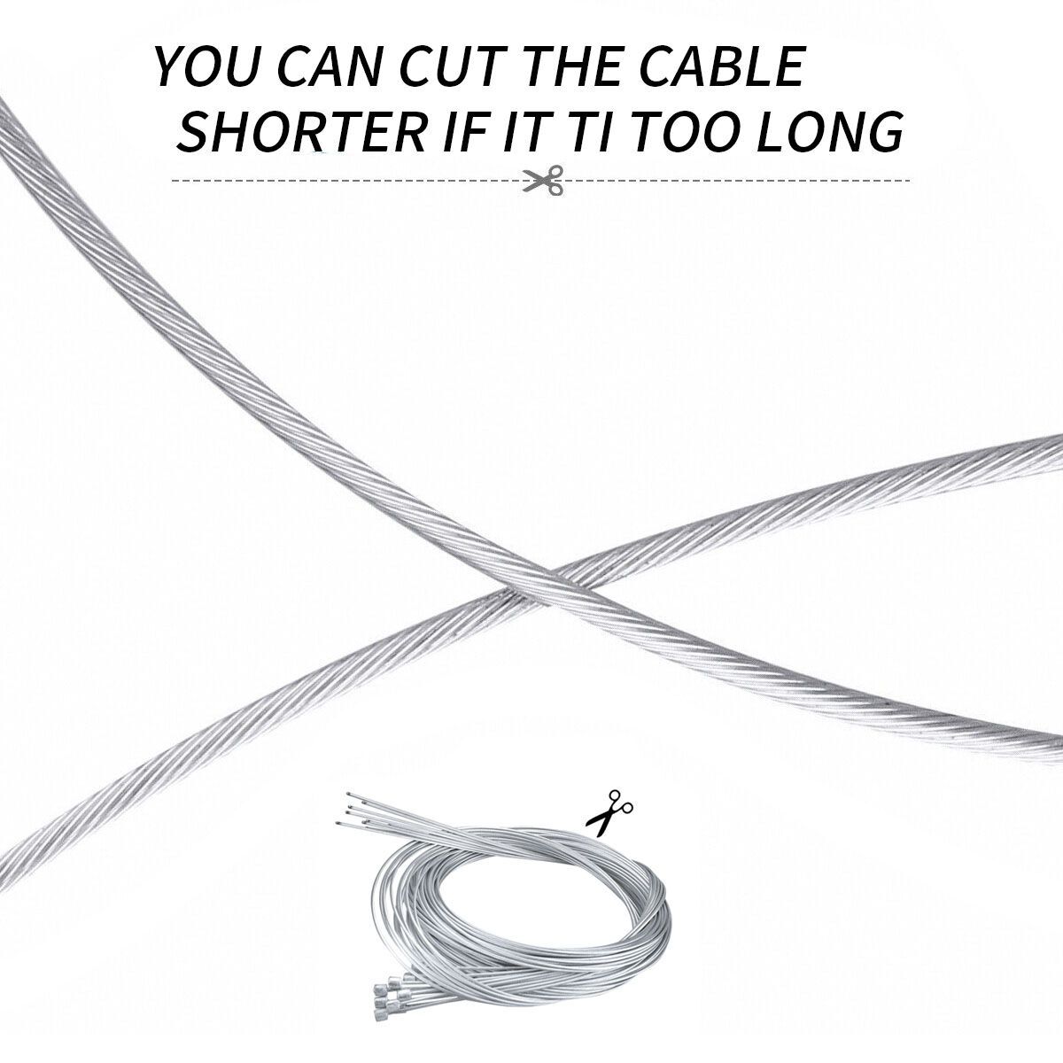 10/20pcs Bicycle Shift/Brake Derailleur Gear Stainless Steel Inner Cable Wire US