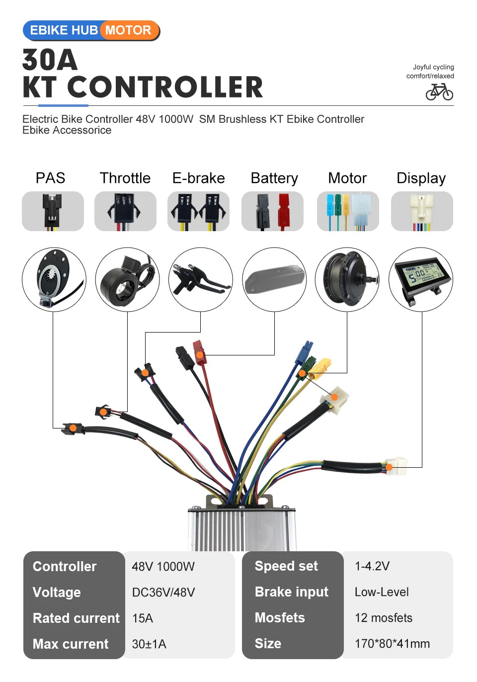 Snow E-bike Conversion Kit 48V 1000W Rear Rotate Hub Motor Wheel 20er 24er 26er
