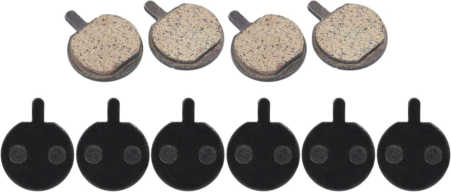 Bike Disc Brake Pads 5 Pairs Resin Semi Metal Low Noise Cycling Pads Kit