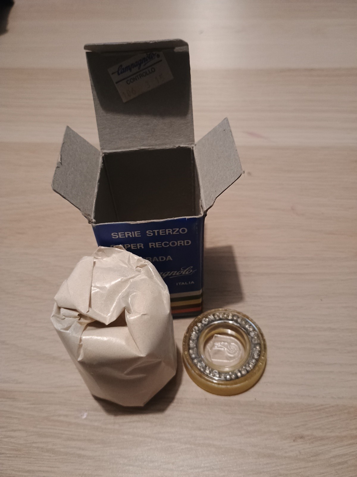 Nos Nib Campagnolo Super Record Headset 1′ Ita Steering Series New 25.4*24F