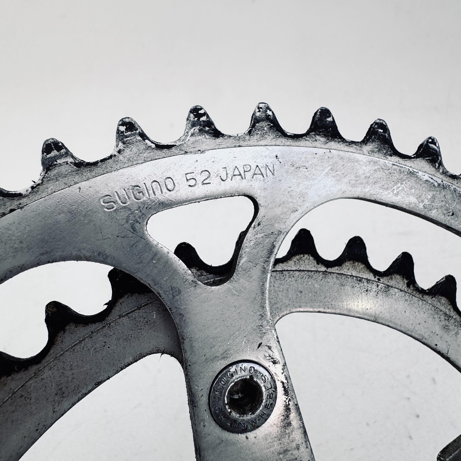 Vintage Sugino Super Maxy Right Crank 170mm Double 52/40T Silver Road Bike A93