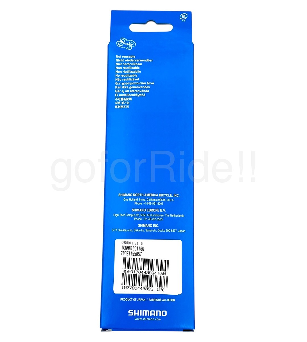 Shimano Deore XT CN-M8100 12 speed 116L Hyperglide Quick Link MTB e-Bike Chain