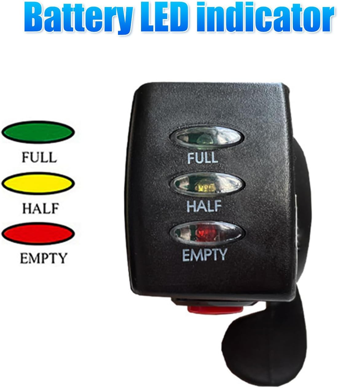 E Bike Thumb Throttle, 36V Thumb Accelerator Speed Control | Battery Display, 6