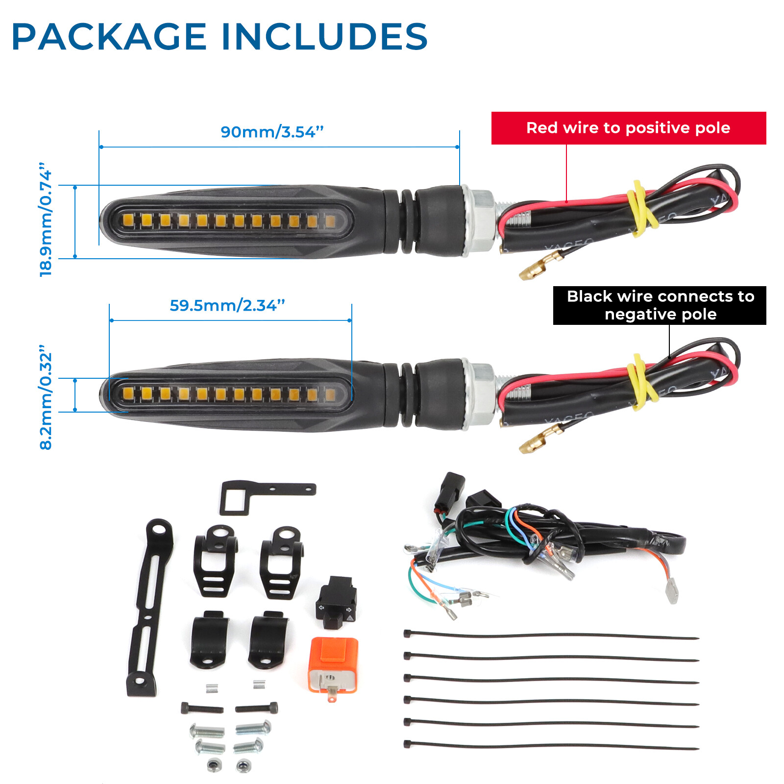 Street Legal Kit LED Turn Signal Indicator Light For Talaria Sting MX4 R E-Bike