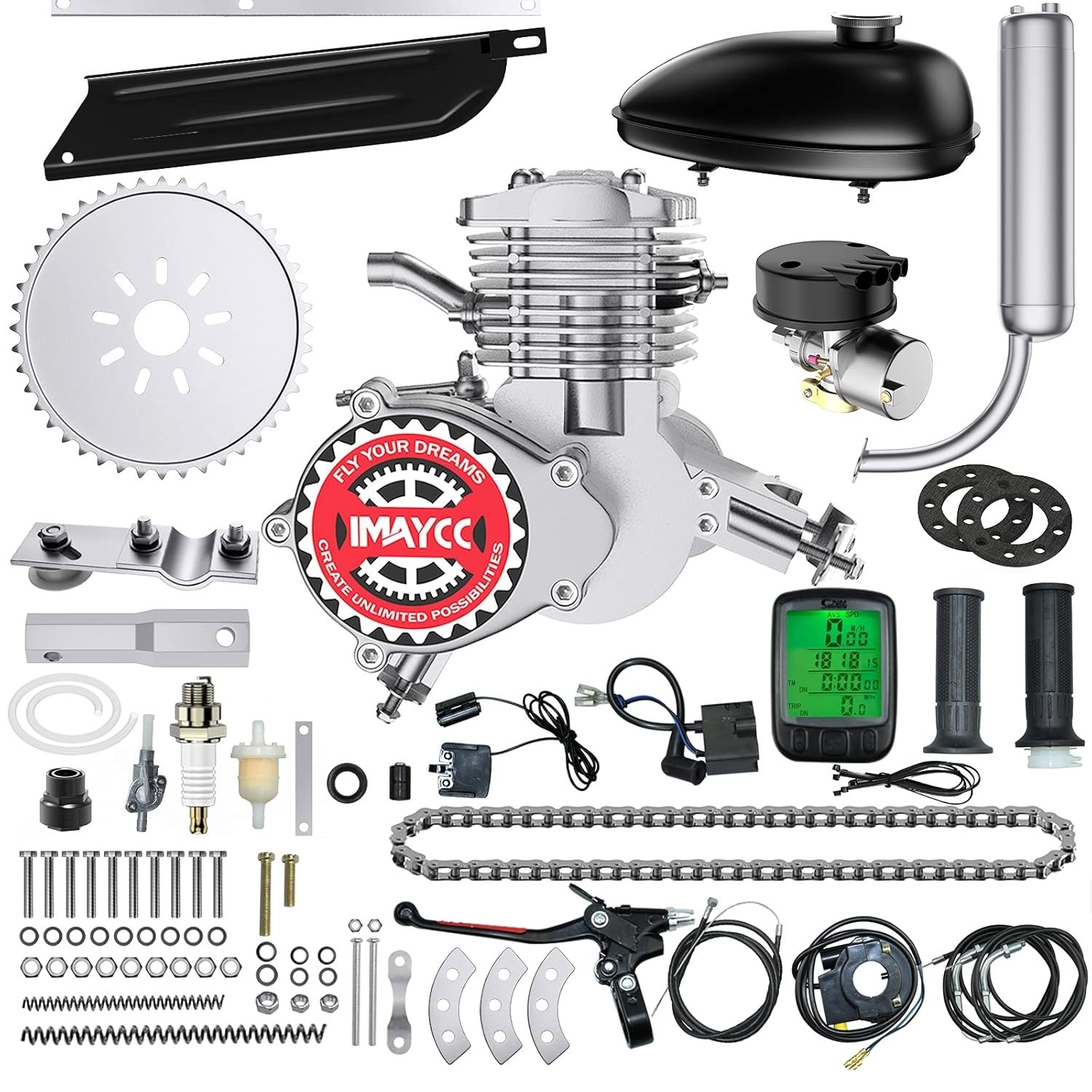 80cc Motorized Bike Kit – 2 Stroke Gas Engine Conversion»